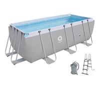 Piscina Desmontable Rectangular de 400x200x99 cm. con Depuradora de Arena Jilong 17726-1EU