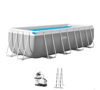 Piscina desmontable rectangular prism frame 4 metros con depuradora de arena