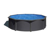 Piscina Desmontable redonda color antracita 460x120cm-30/100 de acero GRE - CD Talla única