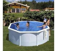 Piscina Desmontable redonda GRE Bora Bora Ø300cm x 120cm de acero blanco - CD Talla única