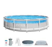 Piscina desmontable redonda prism frame clearview 4 metros con depuradora