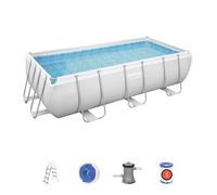 Piscina Desmontable Tubular Bestway Power Steel 404x201x100 Cm Depuradora Cartucho 2.006 L/h Y Escalera