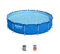 Piscina Desmontable Tubular Bestway Steel Pro 396x84 Cm Con Depuradora Cartucho 2.006 L/h