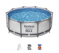 Piscina Desmontable Tubular Bestway Steel Pro Max 305x100 Cm Con Depuradora Cartucho 1.249 L/h Con Escalera