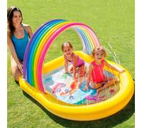 Piscina ducha Intex arcoíris 84L 86x130x147 cm