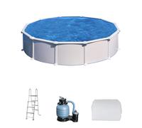 Gre Atlantis Redonda Ø460 x 132cm - Piscina desmontable de acero