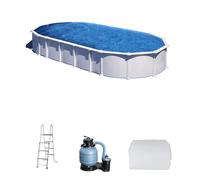 Gre Haiti Ovalada 1000x550x132cm - Piscina desmontable - Postes enterrados