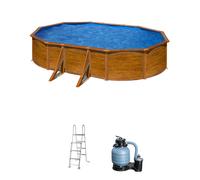Gre Pacific Ovalada 610x375x120cm - Piscina desmontable de acero