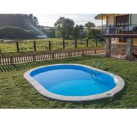 Piscina enterrada de acero ovalada gre de 5 x 3 x 1,2 m