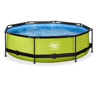Piscina EXIT Lime ø300x76cm con bomba de depuración, color verde