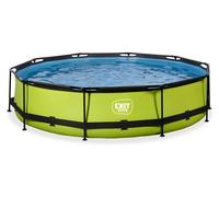 Piscina EXIT Lime ø360x76cm con bomba de depuración, color verde