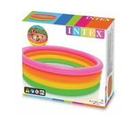 Piscina hinchable 4 aros de colores Intex 617L.