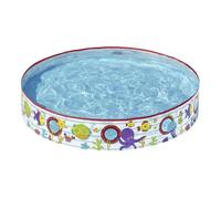 Piscina Hinchable Autoportante Infantil Bestway 122x25 Cm Diseño Fondo Del Mar Rápida Instalación Edad Mayores De 2 Años