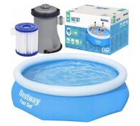 Piscina hinchable Bestway® 57270, 305x76 cm, con depuradora de cartucho