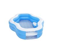 Piscina Hinchable Bestway Autoportante Infantil 270x198x51 Cm Asientos Hinchables y 2 Posavasos Blue 270 x 198 x 51 cm