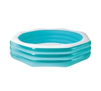 Intex Piscina hinchable familiar octogonal 254×254×56 cm 999 litros vinilo resistente +6 años