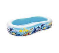 Bestway Piscina hinchable Family 54118 infantil fondo marino 262 x 157 x 46 cm Multicolor 544 L