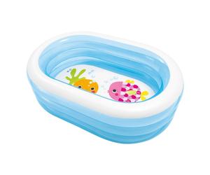 Piscina hinchable infantil ovalada intex