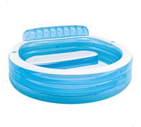 Intex Pools Piscina hinchable familiar con sillón azul 640 L desde 3 años