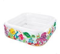 Piscina hinchable intex sea aquarium 159x159x50 cm, capacidad 340 litros.