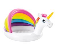 Piscina hinchable para bebé con toldo unicornio INTEX