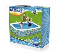 Piscina Hinchable Rectangular Familiar Happy Flower de Bestway - 305 cm para Exterior
