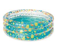 Piscina Hinchable Transparente Bestway Diam 150 X 53 Cm - Válvulas de Seguridad - Vinilo Resistente - Tres Anillos