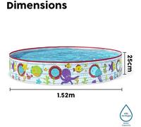 Piscina Infantil Bestway Fill N' Fun Sparkling Sea - PISCINA 122CM DIÁMETRO X H25CM BESTWAY