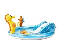 Piscina Infantil con Tobogán - Juguete Acuático Hinchable De Temática Marina | Piscina de Chapoteo de Verano | para Niños, De Cumpleaños, Vacaciones, Patio, Camping, Playa, Jardín, Parque
