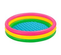 Intex - Piscina desmontable inflable con aros, redonda, de PVC resistente para jardín o terraza, tamaños desde 61x22 cm hasta 168x46 cm, fácil instalación y drenaje incluido