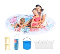 Piscina Infantil Playa - Piscina De Chapoteo Portátil con Bolsa De Transporte,Juguete Verano Portátil para Viajes Vacaciones Actividades Acuáticas