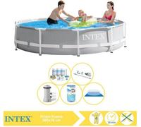 Piscina inflable Intex - Dimensiones: 305 x 76 cm - Incluye kit de mantenimiento, bomba para piscina, filtro, cubierta para el fondo y aspiradora