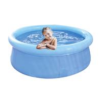 Piscina inflable para natación - PVC 168 x 51 cm 183 x 51 cm, | Piscina familiar al aire libre con marco y anillo superior inflable, plegable para niños | Backyard Garden Water Play