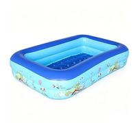 Piscina inflable | Piscina infantil rectangular grande de 120x85x35cm - Animal marino rectangular engrosado de gran tamaño | Piscinas hinchables | Para patio trasero, interior, exterior, jardín, céspe