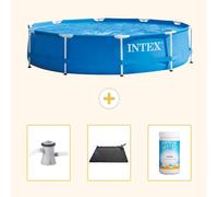 Piscina inflable rectangular - 305x76 cm - de 4 piezas - SCB80