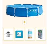 Piscina inflable rectangular - 305x76 cm - de 5 piezas - SCB130