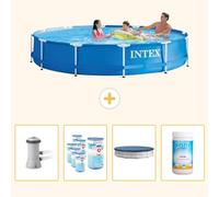 Piscina inflable rectangular - 366 x 76 cm - de 5 piezas - SCB87