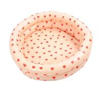 Piscina Inflable Redonda, Suelo Blando Duradero de 87 Cm | PVC engrosado para niños, diseño de corazón vintage, perfecto para el patio trasero o la playa.