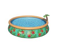 Piscina Insuflável Fast Set Com Palmeira E Bomba De Filtração 4,57M X 0,84M Bestway