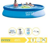 Piscina Intex Easy Set - Piscina inflable - 396x84 cm - Incluye kit de mantenimiento, filtro y aspiradora