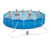 Piscina mosaico redonda Bestway + bomba filtro 427 cm x 84 cm