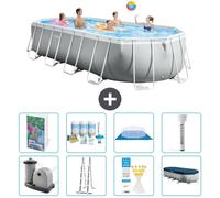 Piscina ovalada con estructura Prism - 610 x 305 x 122 cm - 7 piezas - Modelo S574
