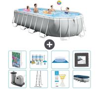Piscina ovalada con estructura Prism - 610 x 305 x 122 cm - 7 piezas - Modelo S581
