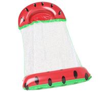 Piscina para adultos con bomba y flotador de sandía | Tumbona y tumbona para exteriores, río, camping, viajes, patio trasero, vacaciones, natación, bronceado, tomar el sol