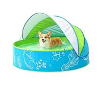 Piscina Plegable Bañera De Verano Al Aire Libre con Toldo Parasol | Piscina De Chapoteo Para vacaciones en verano al aire libre y exterior, jardín, patio trasero, playa, camping y hogar