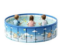 Piscina Plegable Centro de Juegos Acuáticos para Exteriores con Desagüe | Piscina de Chapoteo Antideslizante para Verano Playa Lago Parque Jardín Hogar Patio Vacaciones