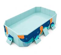 Piscina Plegable Desmontable, Rígida y Rectangular para Jardín | Piscina rígida plegable con desagüe, sin inflado y fácil de guardar.(3m(9.7ft))
