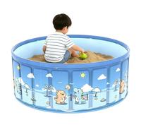 Piscina Plegable Juegos Acuáticos al Aire Libre con Tubo de Desagüe | Piscina de Chapoteo Antideslizante para Playa Lago Parque Jardín Hogar Vacaciones Verano