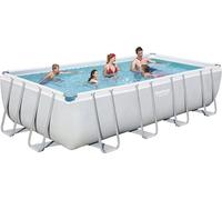 Piscina Power Steel rectangular, con estructura de acero. Dimensiones: Cm.549X274X122H. Peso: 110,3 kg. Capacidad: 14.812 lt. Incluye filtro de cartucho (modelo 56465)