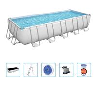 Piscina rectangular Bestway Power Steel Frame, 19281 litros